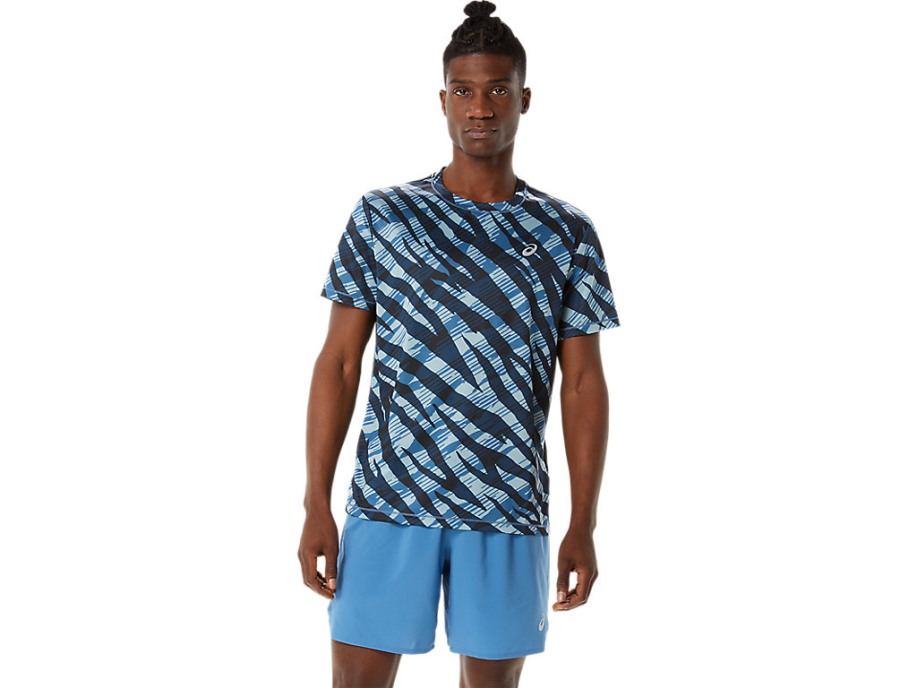 Asics Azure Wild Camo Ss Top