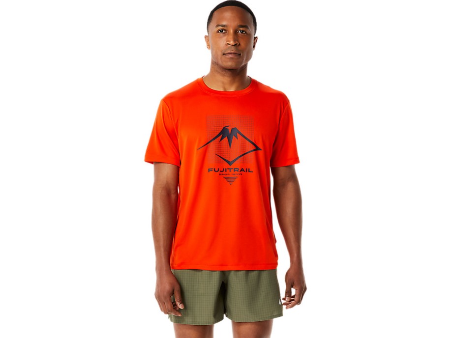 Asics Cherry Tomato Fujitrail™ Logo Ss Top