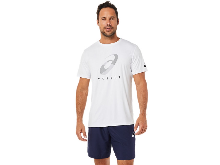 Asics Court M Spiralna Majica Briljantno Bijela