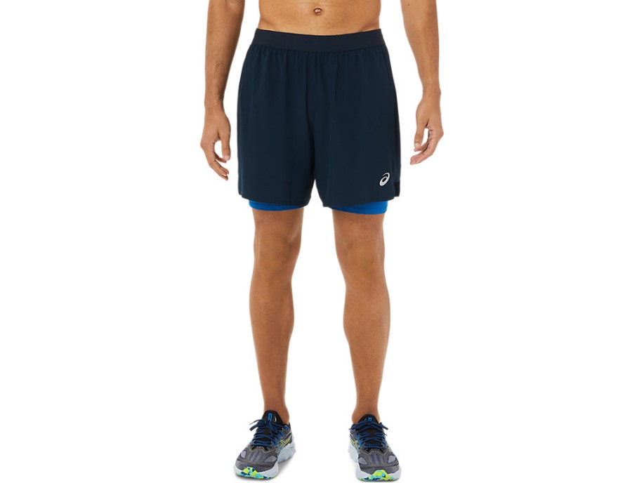 Asics French Blue Road 2-n-1 7in Short