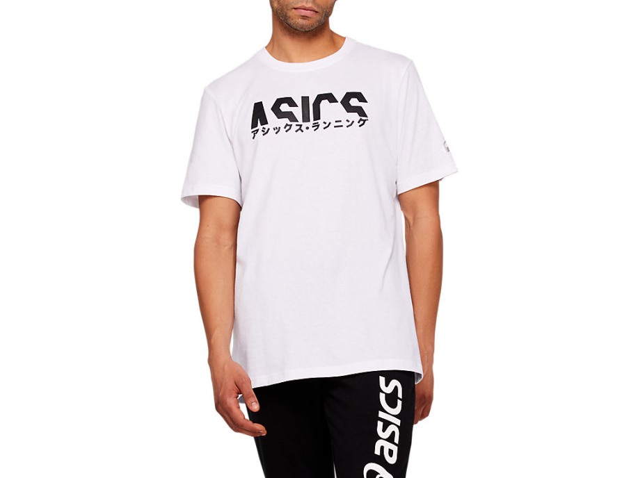 Asics Katakana Grafička Majica Briljantno Bijela