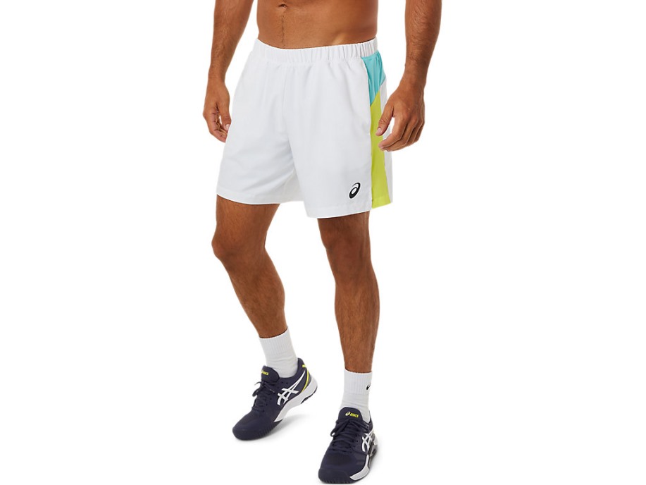 Asics Men Court Color Block Kratke Briljantno Bijele