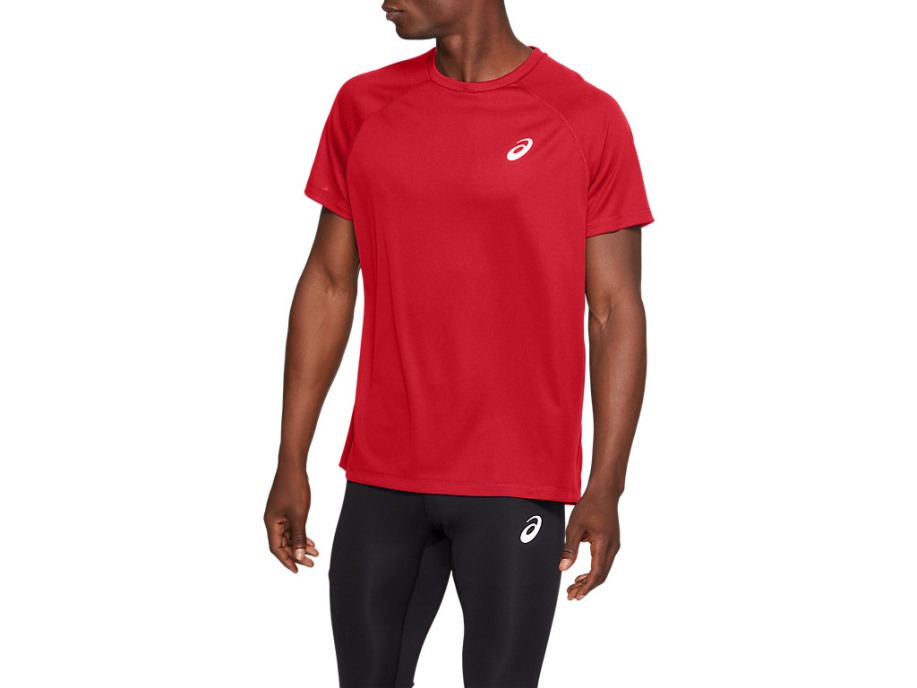 Asics Sportski Top Za Trčanje Vatreno Crveni