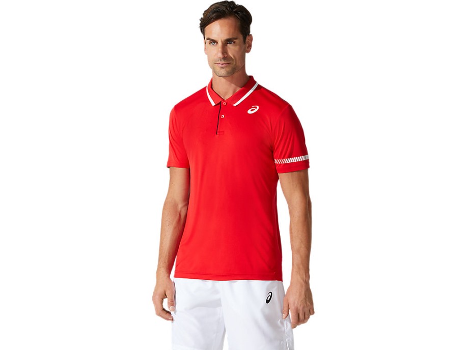 Court M Polo Majica Classic Red Asics