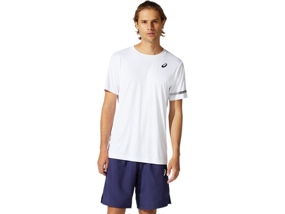 Court M Ss Tee Briljantne Bijele Asics