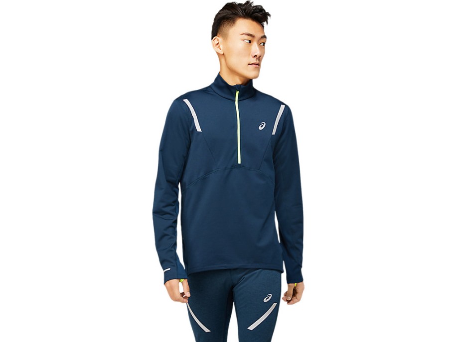 Lite-show Zimski 1/2 Zip Top Asics Francuski Plavi