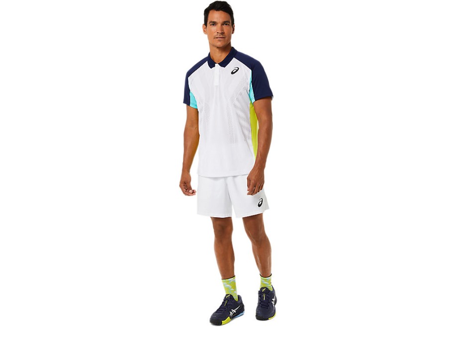 Muškarci Odgovaraju Actibreeze Polo Majici Asics Briljantno Bijela