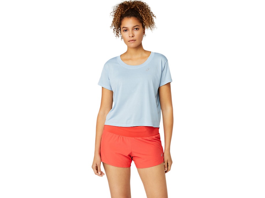 Mist Race Crop Ss Top Asics